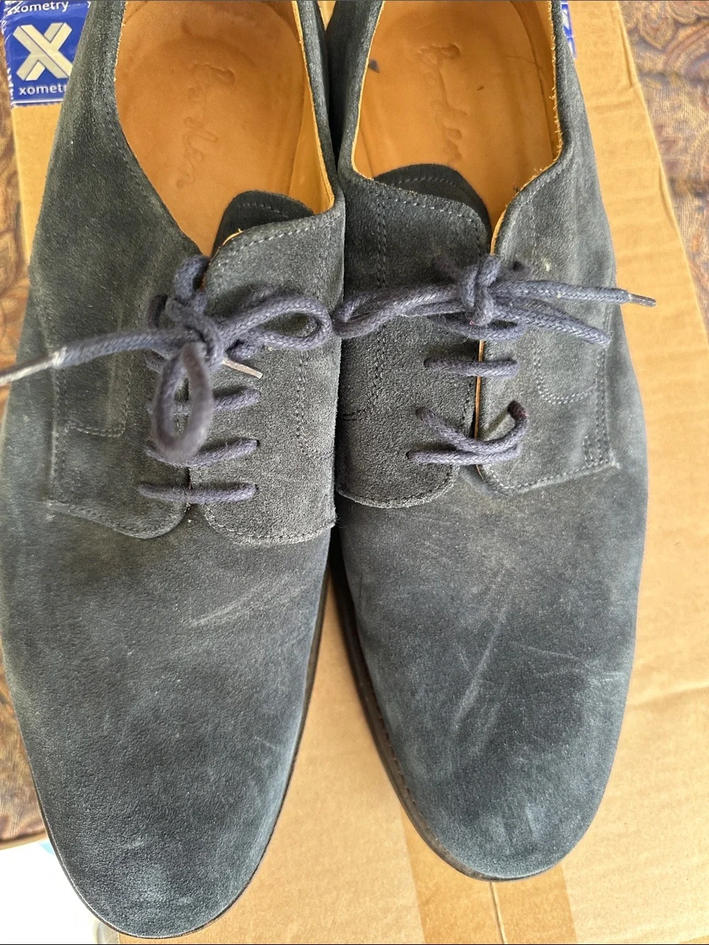 Men's Navy Suede Chukka Boots - Classic Lace-Up